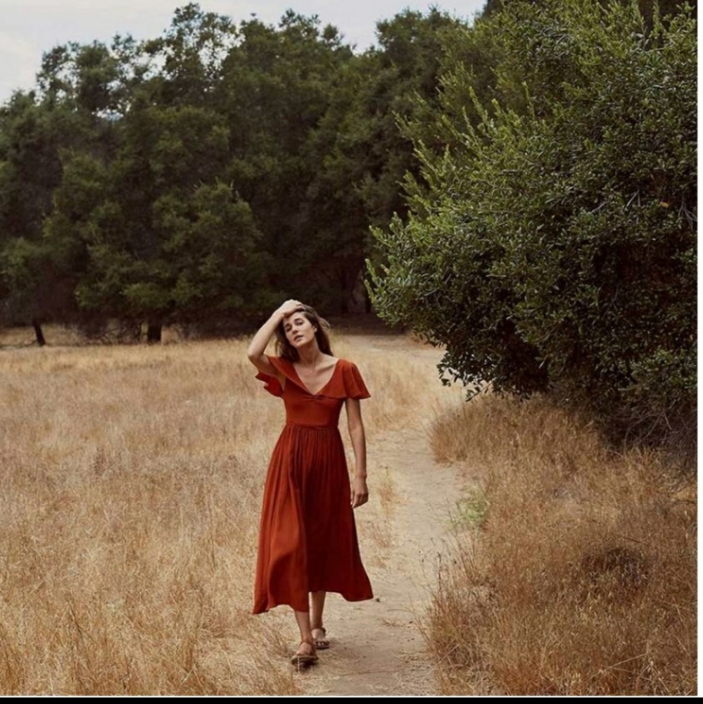 SOLD! Christy Dawn Monarch Dress, Rust, XS - Picture 1 of 15